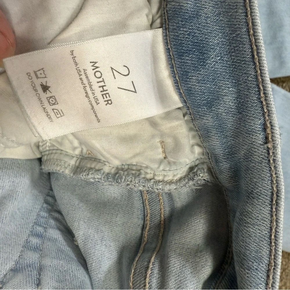 Viral MOTHER The Hustler Ankle Fray Women Jeans in Not So Chill Pill size 27 - Picture 8 of 10